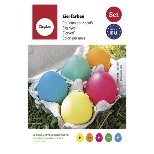 Egg painting colours, 5-coloured